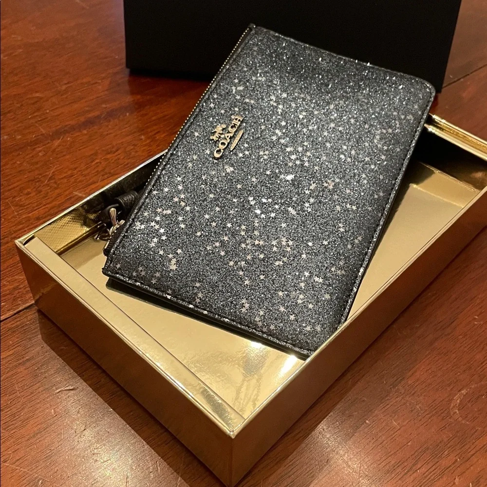 Coach Sparkle Silver Wristlet - Picture 3 of 6